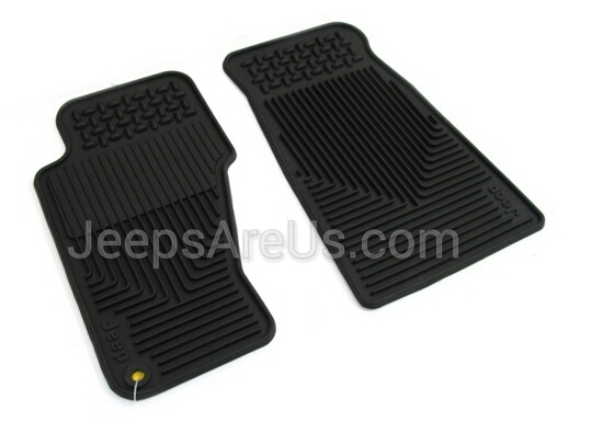 Slush Floor Mats Front Rubber Jeep Grand Cherokee 1999 2004