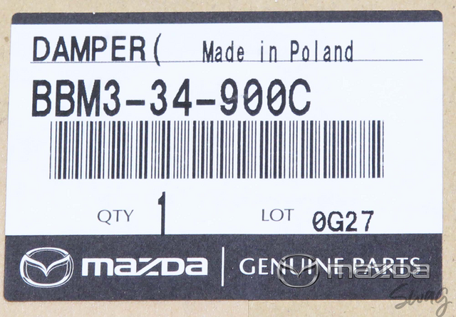 BBM3-34-900C - Strut - 2010-2013 Mazda 3 | mazdaswag.com