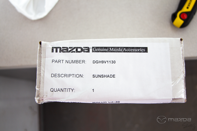 DGH9-V1-130 - 2020-2024 Mazda CX-30 Windshield Sunscreen | Genuine