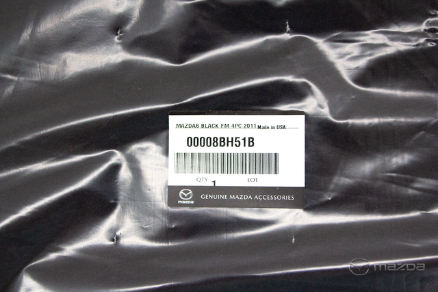 00008BH51B - 2009-2013 Mazda 6 Carpet Floor Mats with Logo - Mazda