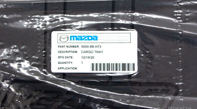00008BH73 - 2014-2021 Mazda 6 Rear All Weather Cargo Tray Mat
