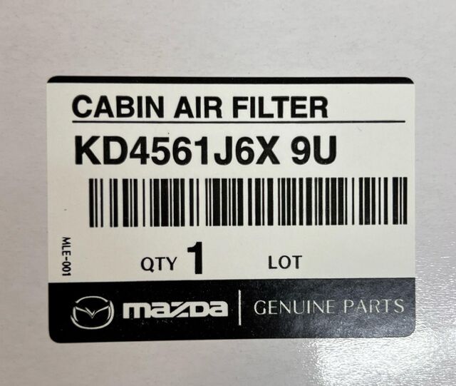 KD4561J6X9U - Genuine OEM Mazda3 Mazda6 CX-5 Cabin Air Filter - Mazda Swag