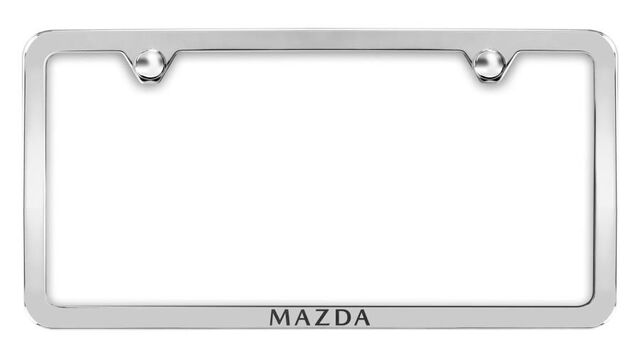 C9N7V4027 - 2023-2024 Mazda License Plate Frame Polished Slimline