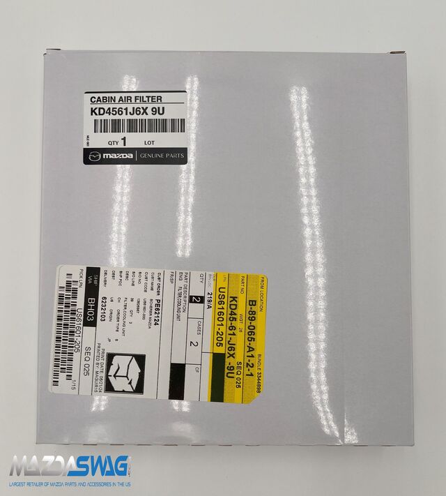 KD4561J6X9U - Genuine OEM Mazda3 Mazda6 CX-5 Cabin Air Filter