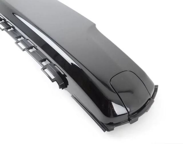 Fits For 2014-2018 Mini Cooper Front Black Bumper Number Plate Cover 51117337791