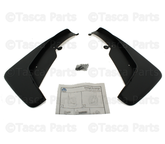 20122021 Dodge Durango Deluxe Molded Splash Guards Black Front
