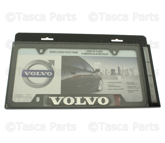 8640218 - Exterior: License Plate Frame - Black - Volvo Logo for Volvo: S60, S80, V60, XC60, XC90 Image