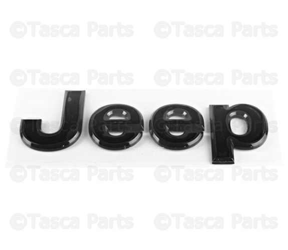 2013-2022 Jeep Grand Cherokee "Jeep" Hood Emblem Nameplate In Gloss Black Genuine Oem 68193400aa - Foto 5