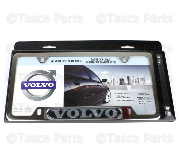 8640121 - Exterior: License Plate Frame, Chrome Plated for Volvo: C30, C70, S60, S80, S90, V60, V90, V90 Cross Country, XC40, XC60, XC70, XC90 Image