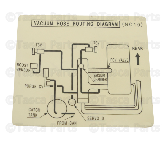 1999 Mazda Miata Vacuum Diagram NC1069044