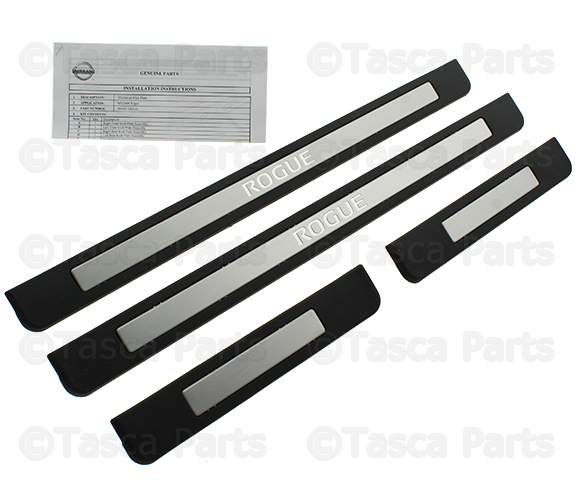 20082013 Nissan Rogue Door Sill Kick Plates, Aluminum 999M1GU010