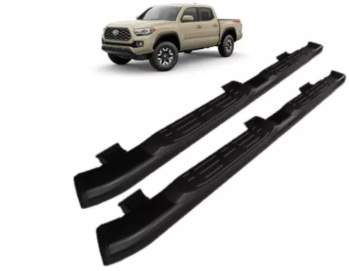 Genuine Toyota Tacoma Access Cab Black Oval Tube Steps PT767-35111