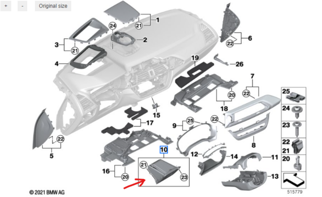 51-45-9-636-709 - Storage compartment - | Buy BMW Parts Now