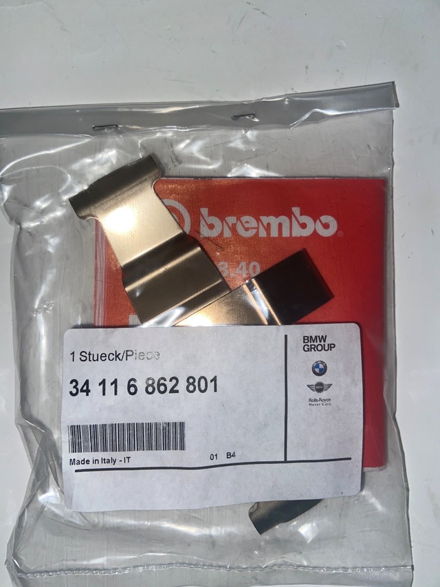 34116862801 20122023 BMW Disc Brake AntiRattle Clip (34116862