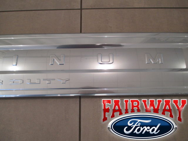 LC3Z-99425A34-AA Super Duty OEM Ford Tail Gate Applique Rear Trim