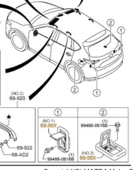 KB7W-69-56X-02 - Hook Cargo Net | Mazda Parts Factor