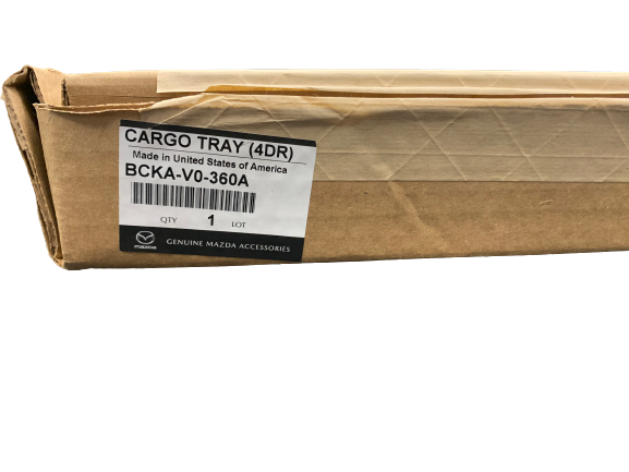 2019-2023 Mazda 3 Sedan Rear Cargo Tray Protector Black | Mazda