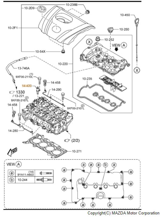 PE0114420A Oil Control Valve 20122020 Mazda Werner Mazda Parts