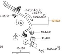 PE07-13-49X - Hose Fuel - Werner Mazda Parts PE07-13-49X - Hose Fuel - Werner Mazda Parts