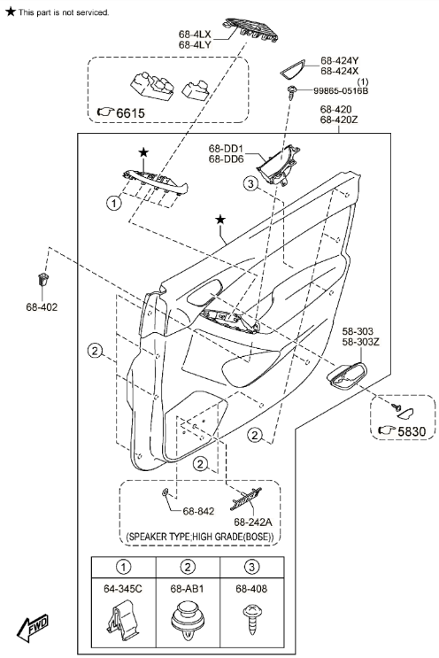 KD45-68-454A - Cover(L) Recess | Mazda Parts Factor