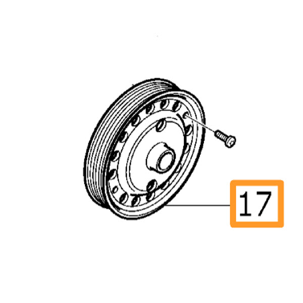 Genuine Volvo Idler Pulley 31258136 eBay