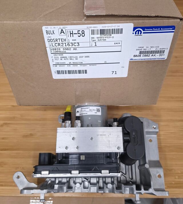Genuine Mopar Air Suspension Compressor Assembly 68260982AK | eBay