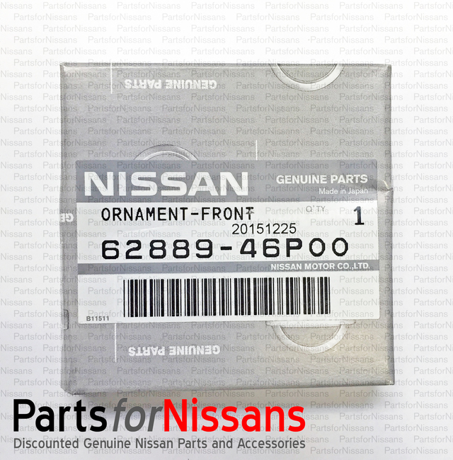 1989 Nissan 300ZX Nissan JDM 300ZX Center Nose Panel Emblem, Black