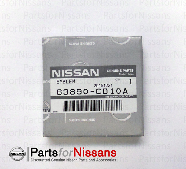 2003-2009 Nissan 350Z Emblem 63890-CD10A | Parts for Nissans