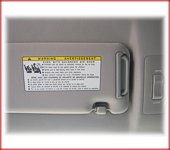 7432021170B0 - : Left Sun Visor with Extender for Scion: tC Image