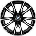 BMW OEM 755M WHEEL IN JET BLACK W/ BURNISHED FACE 22