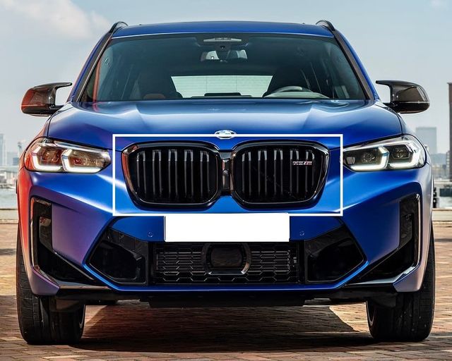 Bmw Oem High-gloss Black Front Grille - X3m Lci 51-13-8-082-763