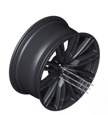 Bmw Oem 829m Winter Wheel In Matte Black 19