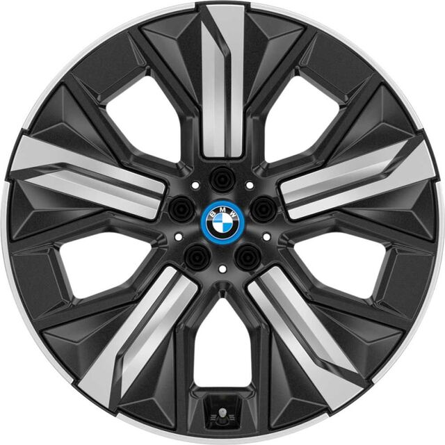 Bmw Oem 1012 Winter Wheel & Tire In Midnight Grey W/ Silver