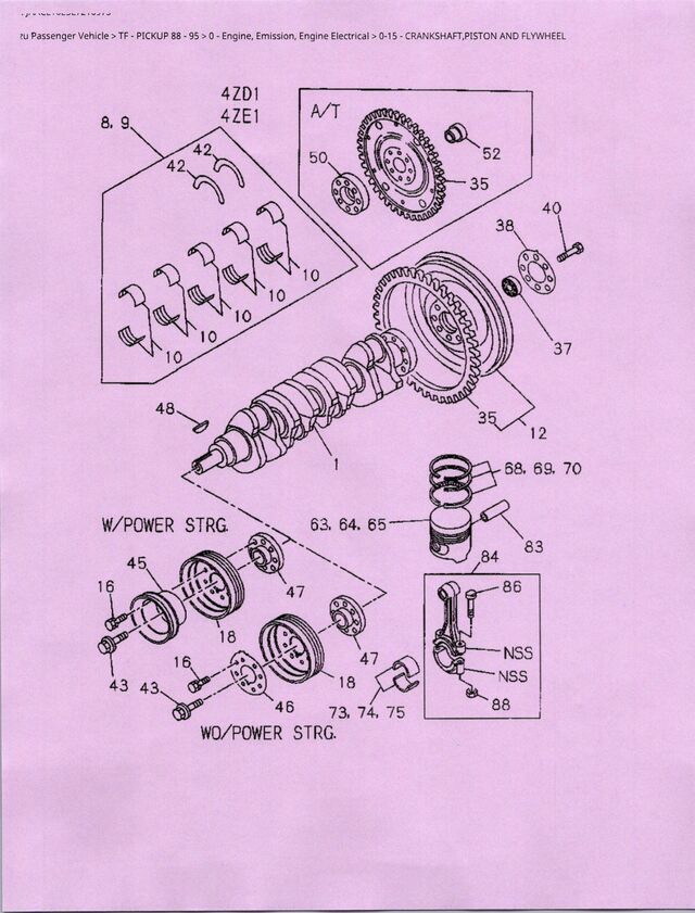Crankshaft Timing Gear Woodruff Key 5097370030 Isuzu Parts Center