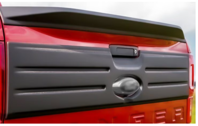 VKB3Z99425A34A - 2020-2023 Ford Ranger Tailgate Applique Satin Black ...