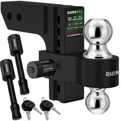 Adjustable 6" Drop Hitch (2" Receivers) - BLACK
