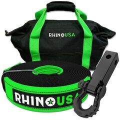 20' Tow Strap & Shackle Hitch Receiver Combo