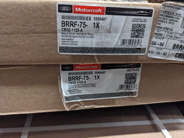 Motorcraft BRRF-75 Brake Rotor Motorcraft BRRF-75 Brake Rotor