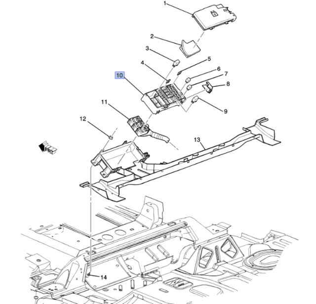 FUSE BLOCK (Rear) 19116816 | OEM GM Parts