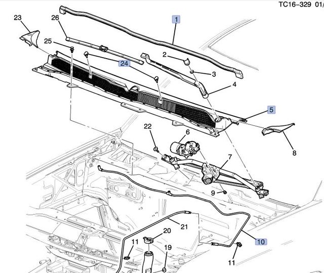 20142015 GM Air Inlet Grille Panel 23207951 OEM GM Parts