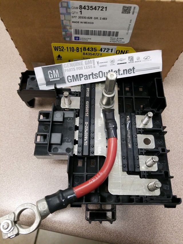 20172019 GM Block Asmbat Distribution Eng Compt Fuse 84354721 OEM