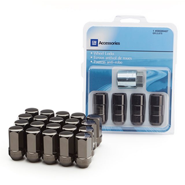 20172020 GM Wheel Lug Nut & Lock Kit, Black 84332438 OEM GM Parts