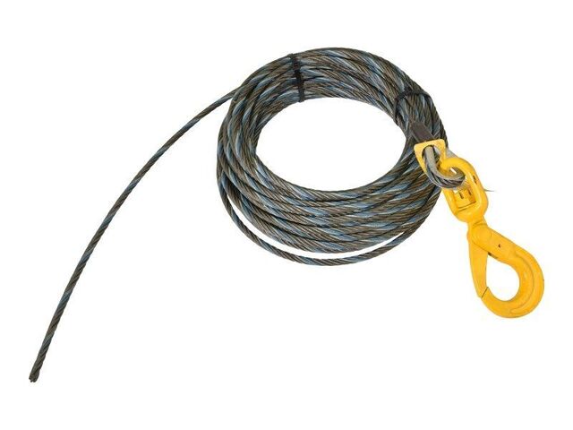 EIPS IWRC 3/8 x 50' TOW TRUCK WINCH CABLE, WIRE ROPE SWIVEL HOOK - Steel Core EIPS IWRC 3/8 x 50' TOW TRUCK WINCH CABLE, WIRE ROPE SWIVEL HOOK - Steel Core