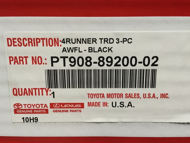 2020 2023 Toyota 4Runner Genuine Toyota 2014 Newer 4Runner TRD PRO All Weather Rubber Floor 