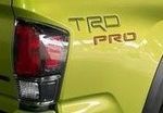 thumbnail image 2 of OEM Toyota PT948-35220-03 TRD Pro Bedside Letter Inserts For 2022-2023 Tacoma – Black & Red (Pair) 2 of 6
