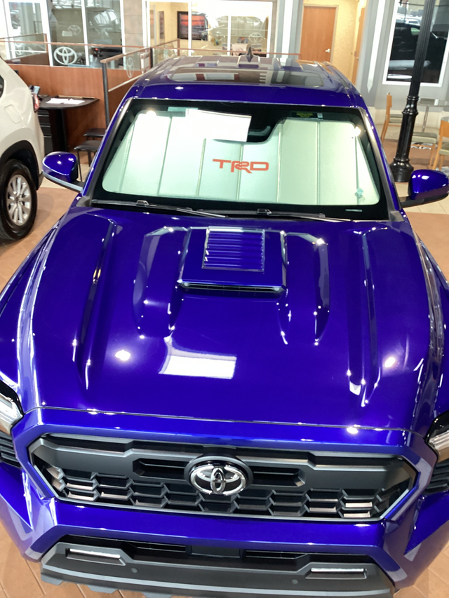 PTQ24-35230 - Genuine Toyota Tacoma TRD Windshield Sun Shade