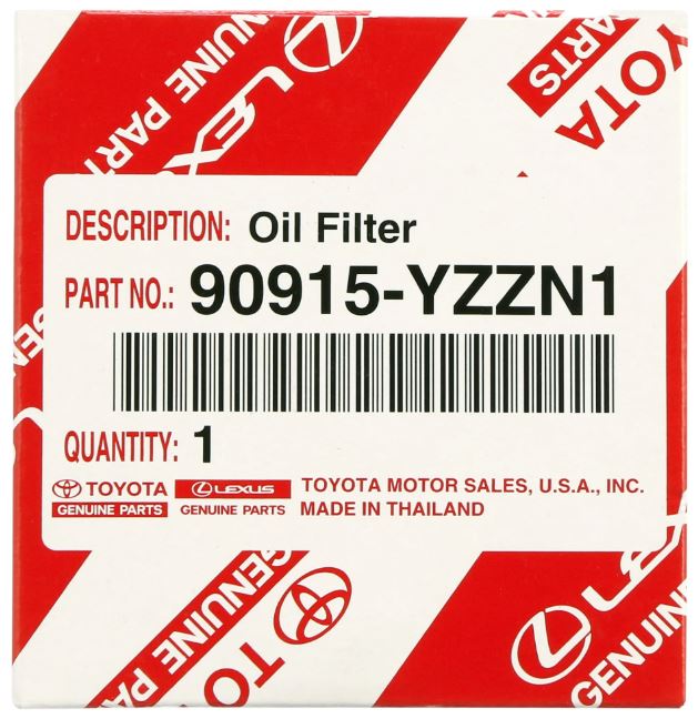 1984-2025 Toyota Genuine Toyota Engine oil Filter N1 (AKA F2