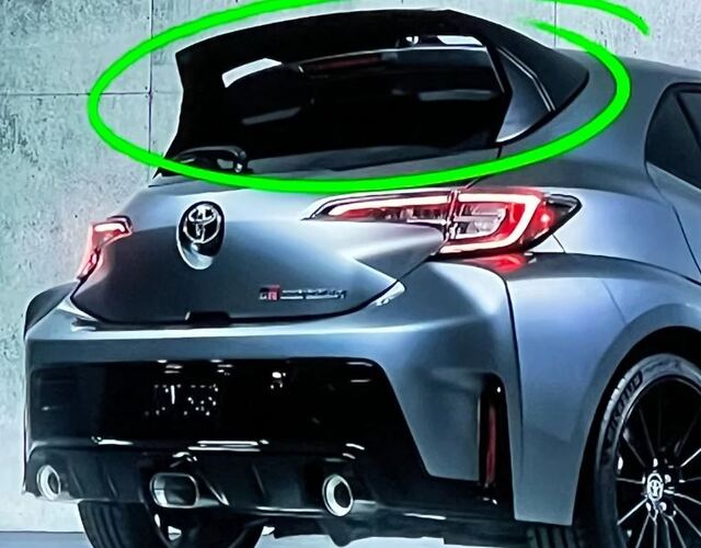 Genuine Toyota GR Corolla Circuit Edition Black Rear Spoiler PT938