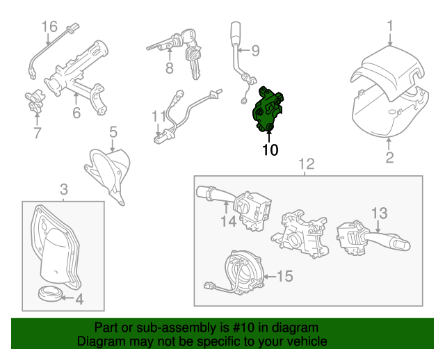 20012007 Toyota Genuine Toyota Sequoia & Tundra Shift/Shifter Control