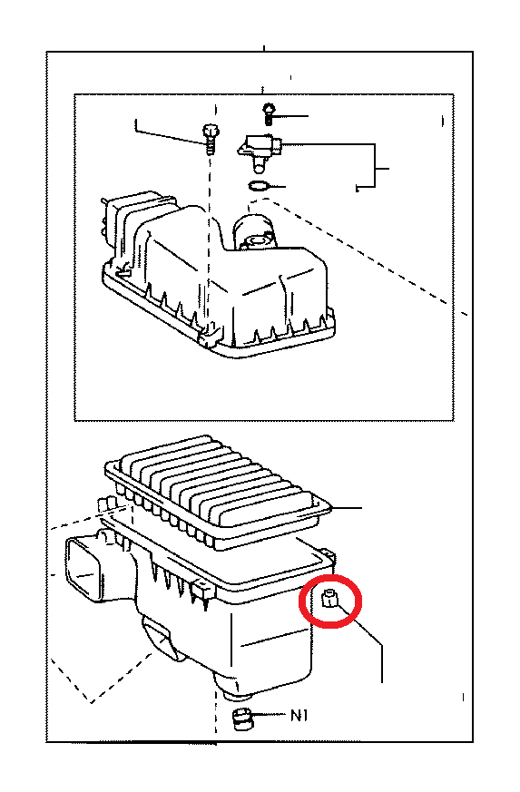 Genuine Toyota Engine Air Filter Box Nut 9009905286 Elmhurst Toyota
